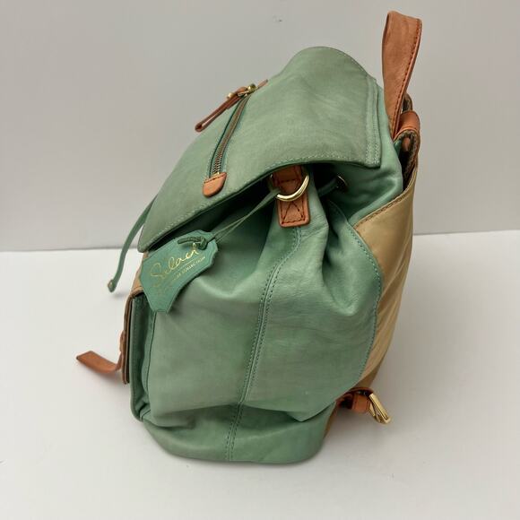 Salad Leather Convertible Backpack and Shoulder Bag main image 4